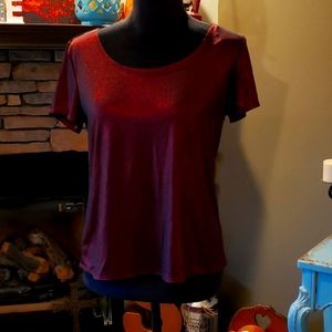 Sparkly Ladies Short Sleeve Top